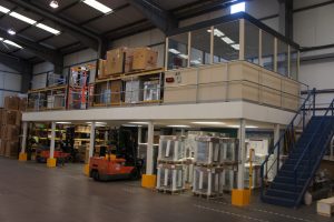 MEzzanine flooring for warehousing